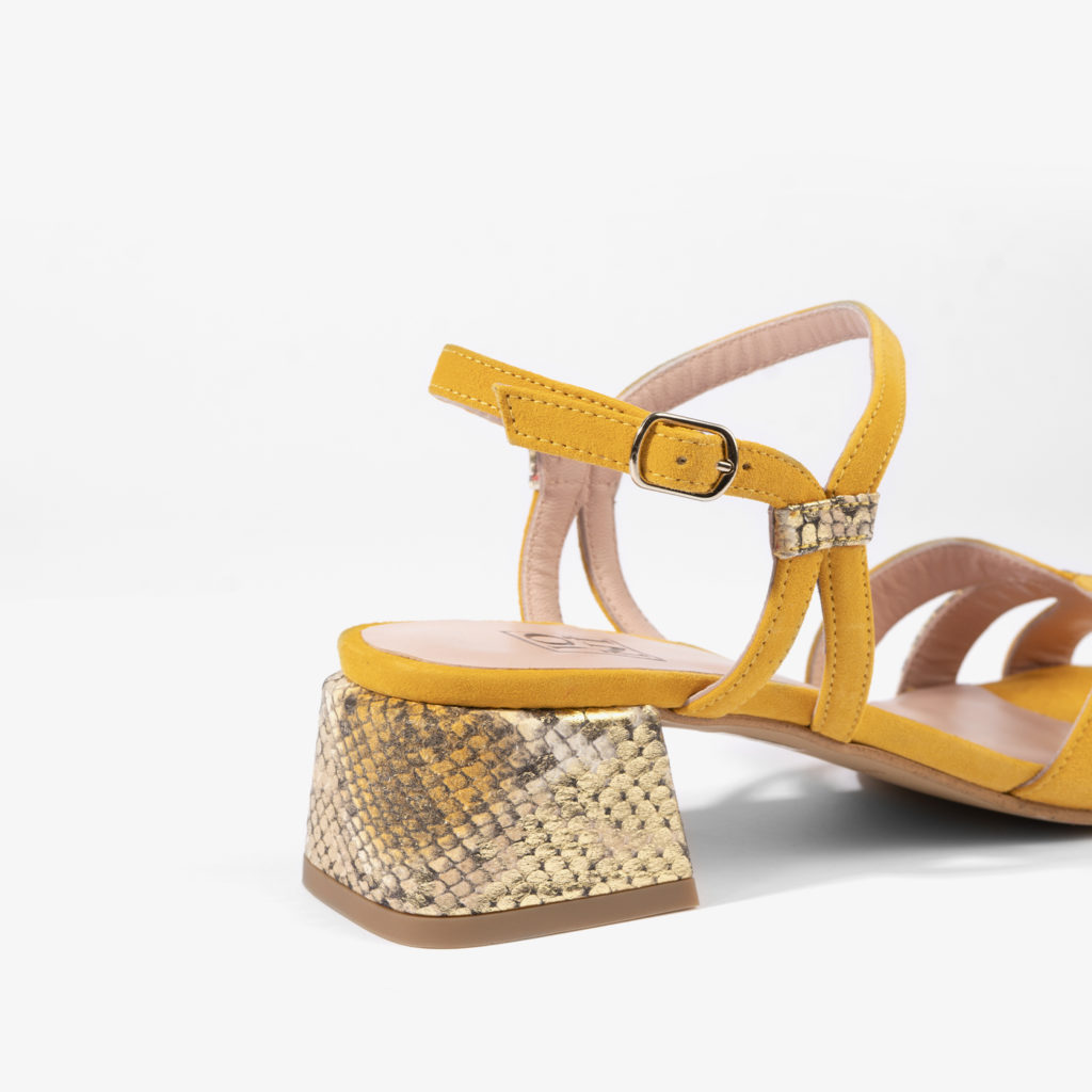 sandalia en color azafrán joni shoes 18053