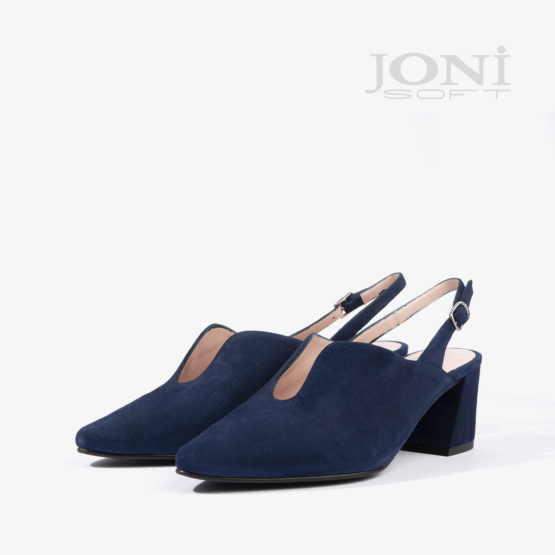 sandalia joni shoes confeccionada en ante azul 18504