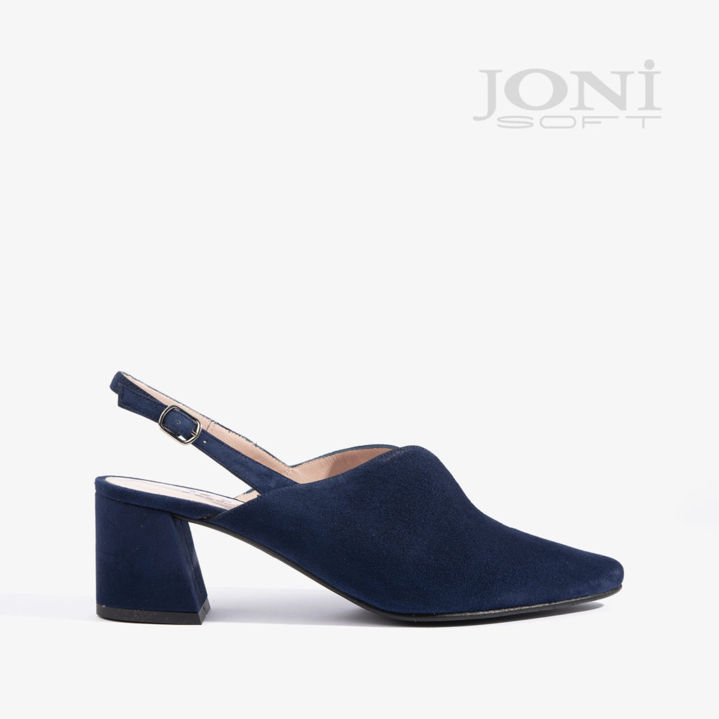 sandalia joni shoes confeccionada en ante azul 18504