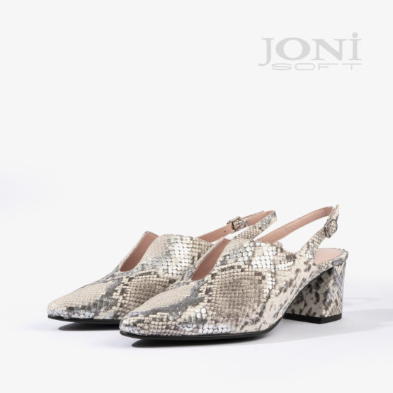 sandalia joni shoes confeccionada en estampado serpiente 18504