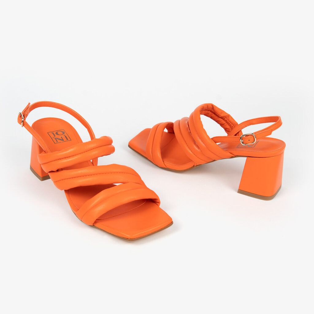 Sandalia de mujer naranja 22058